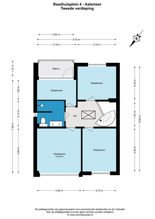 Floorplan - Raadhuisplein 4, 1431 EH Aalsmeer
